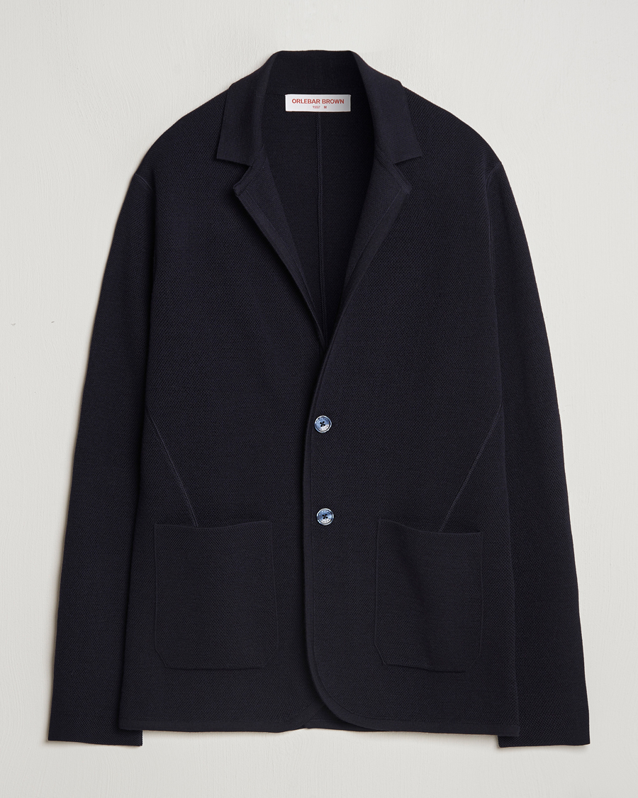 Herre | Dressjakker | Orlebar Brown | Reiner Textured Lightweigt Blazer Night Iris