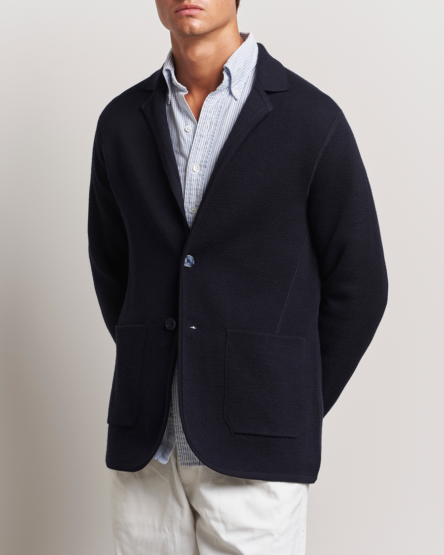 Herre | Dressjakker | Orlebar Brown | Reiner Textured Lightweigt Blazer Night Iris