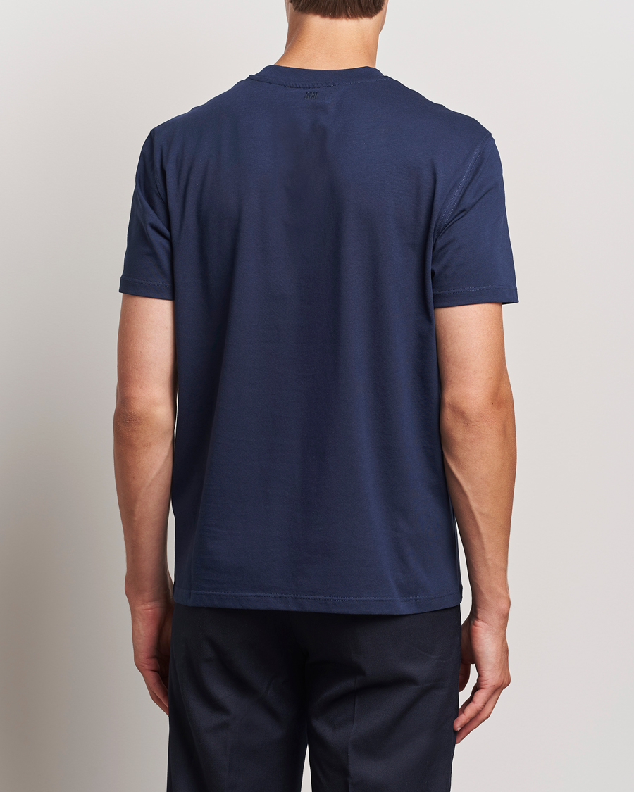 Herre | T-Shirts | AMI | Heart Logo T-Shirt Nautic Blue