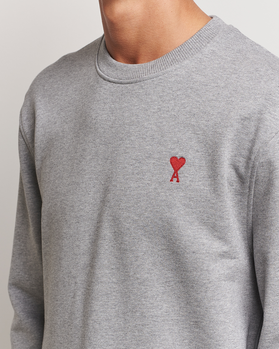 Herre | Gensere | AMI | Heart Logo Sweatshirt Heather Grey