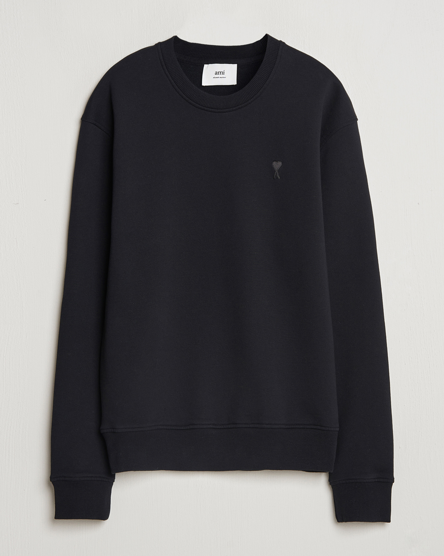 Herre | Gensere | AMI | Tonal Heart Logo Sweatshirt Black