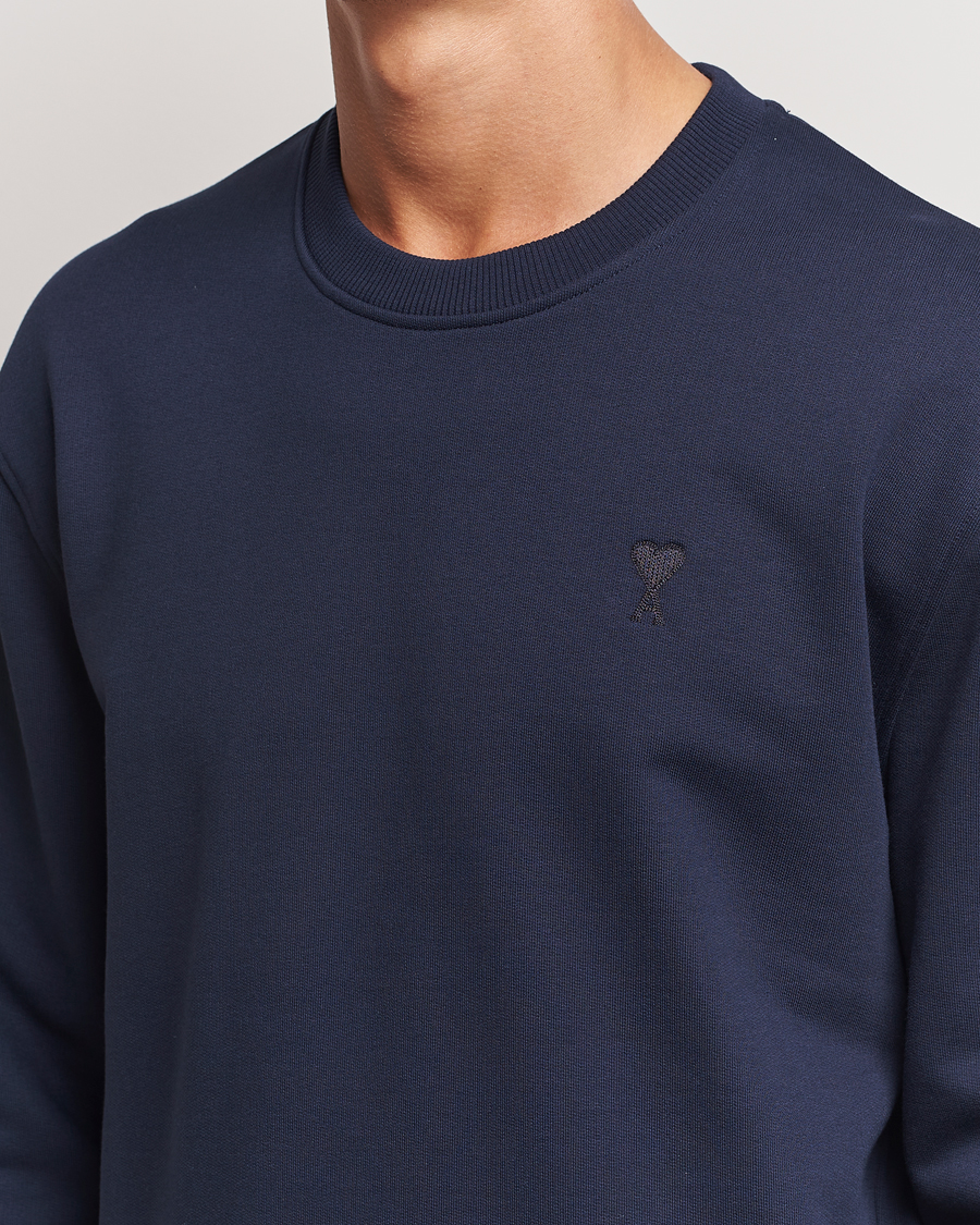 Herre | Gensere | AMI | Tonal Heart Logo Sweatshirt Night Blue