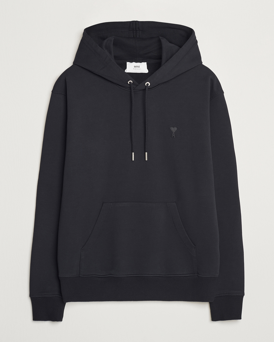 Herre | Gensere | AMI | Tonal Heart Logo Hoodie Black