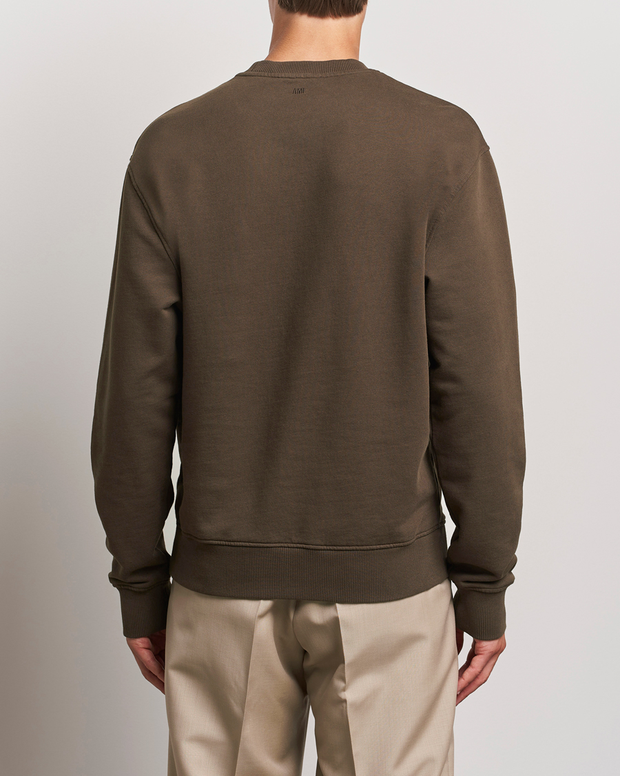 Herre | Gensere | AMI | Heart Logo Sweatshirt Dark Coffee