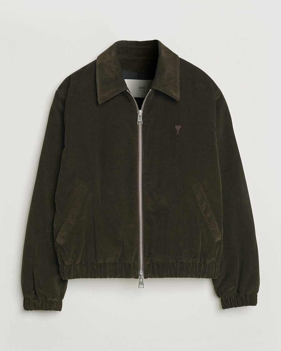 Herre | Jakker | AMI | Light Padded Corduroy Jacket Dark Coffee