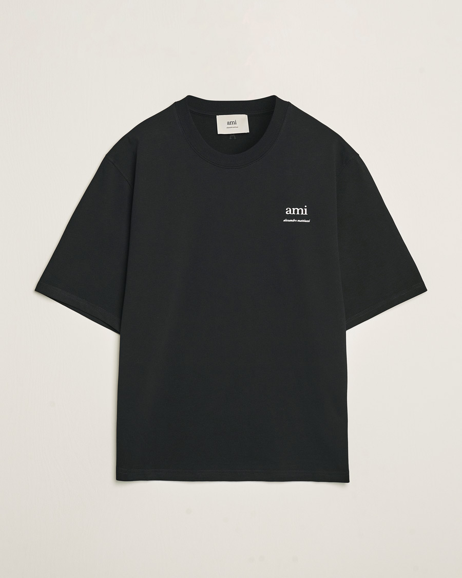 Herre | T-Shirts | AMI | Logo T-Shirt Black
