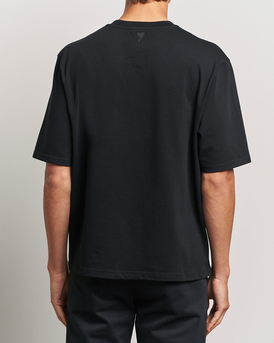 Herre | T-Shirts | AMI | Logo T-Shirt Black