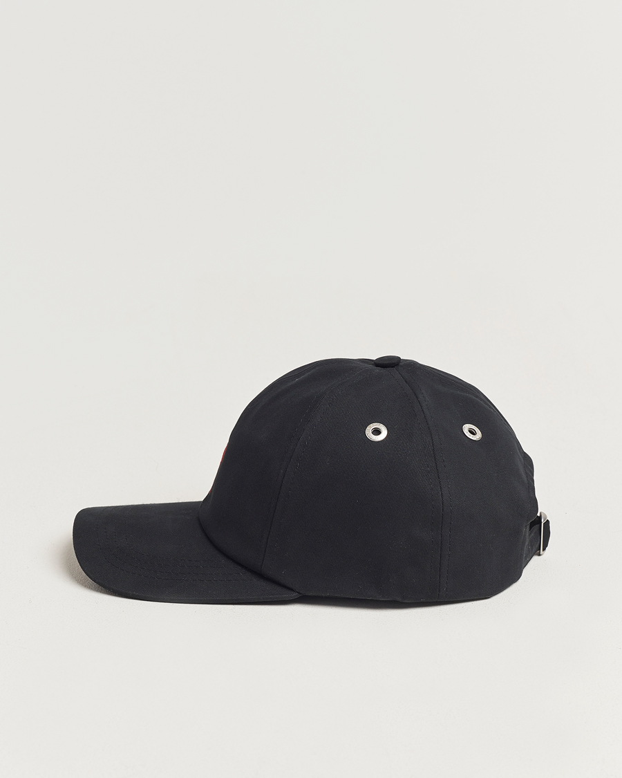 Herre | AMI Heart Logo Cap Black | AMI | Heart Logo Cap Black