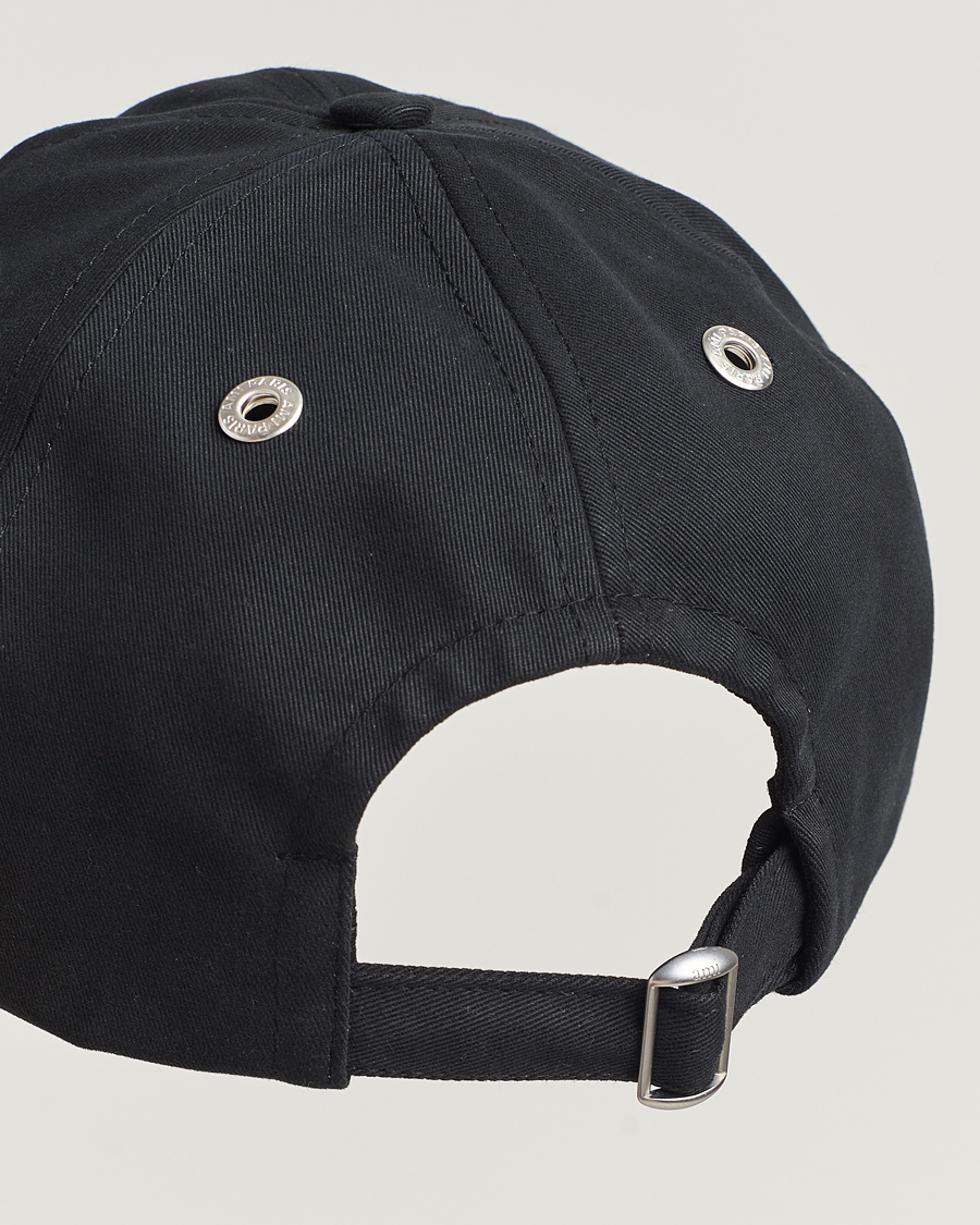 Herre | AMI Heart Logo Cap Black | AMI | Heart Logo Cap Black