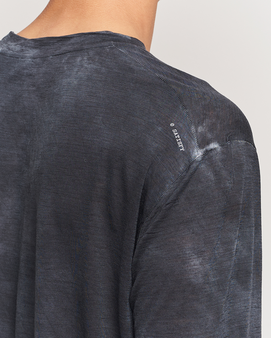 Herre | T-Shirts | Satisfy | CloudMerino Long Sleeve T-Shirt Sun Bleached Black