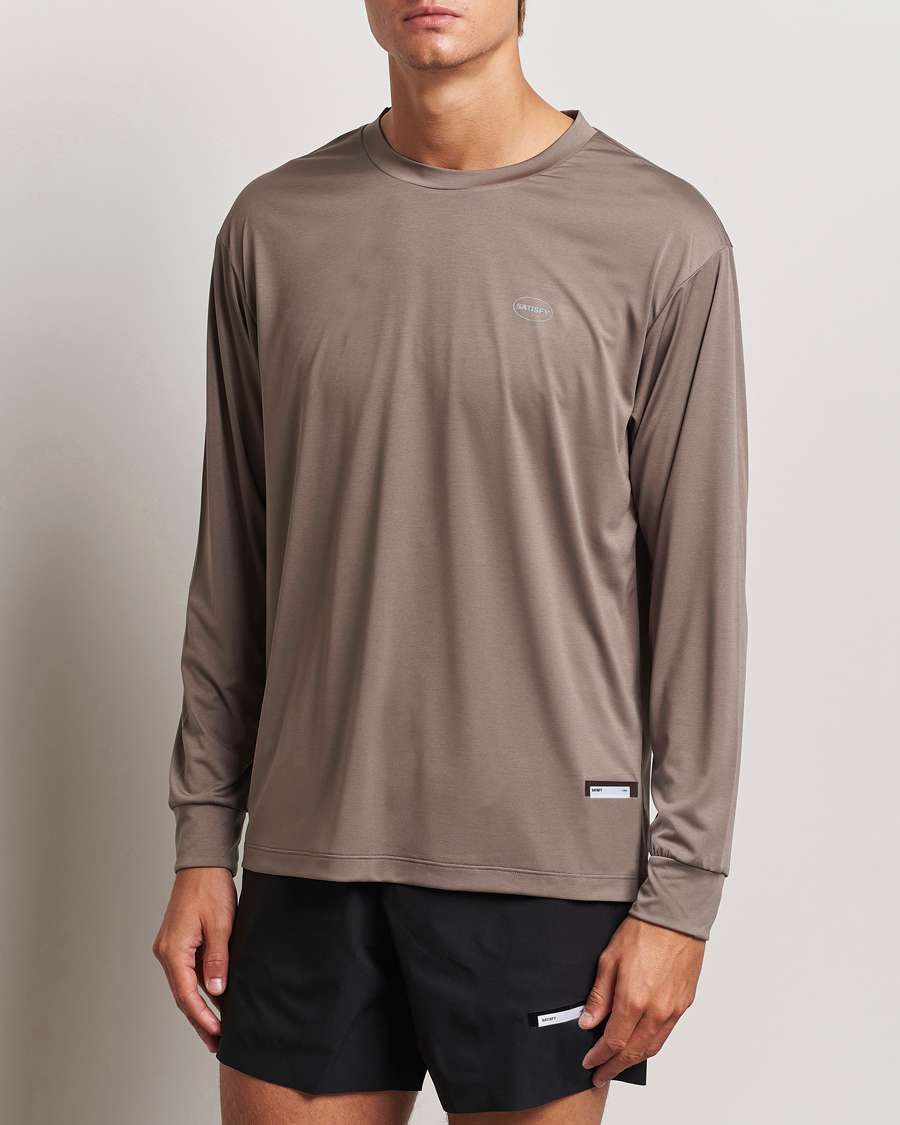 Herre | T-Shirts | Satisfy | AuraLite Long Sleeve T-Shirt Falcon