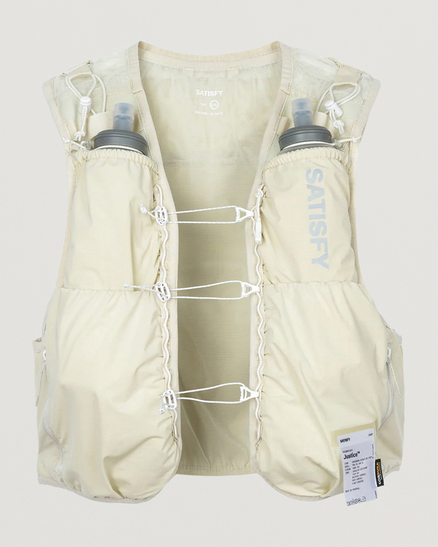 Herre | Satisfy Justice Cordura Hydration Vest Mineral Off White | Satisfy | Justice Cordura Hydration Vest Mineral Off White