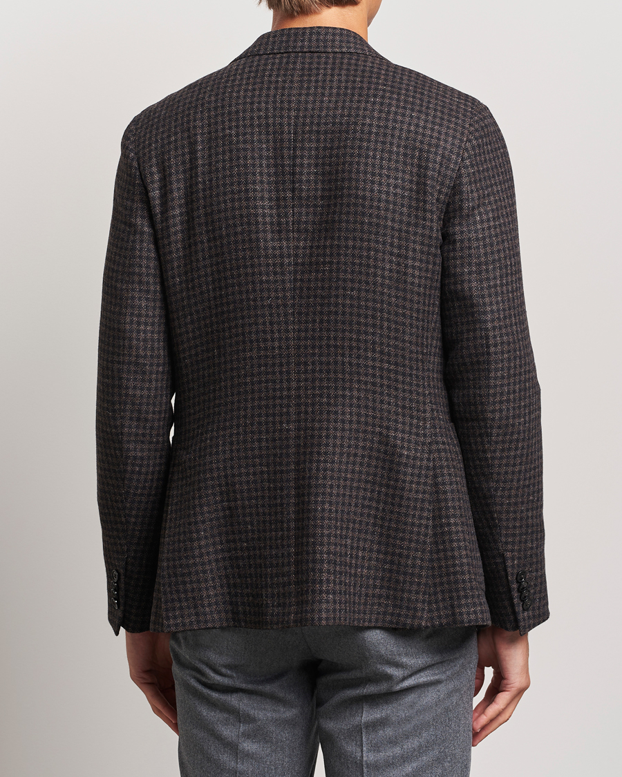 Herre | Dressjakker | Zegna | Unconstructed Wool/Cashmere Blazer Brown Check