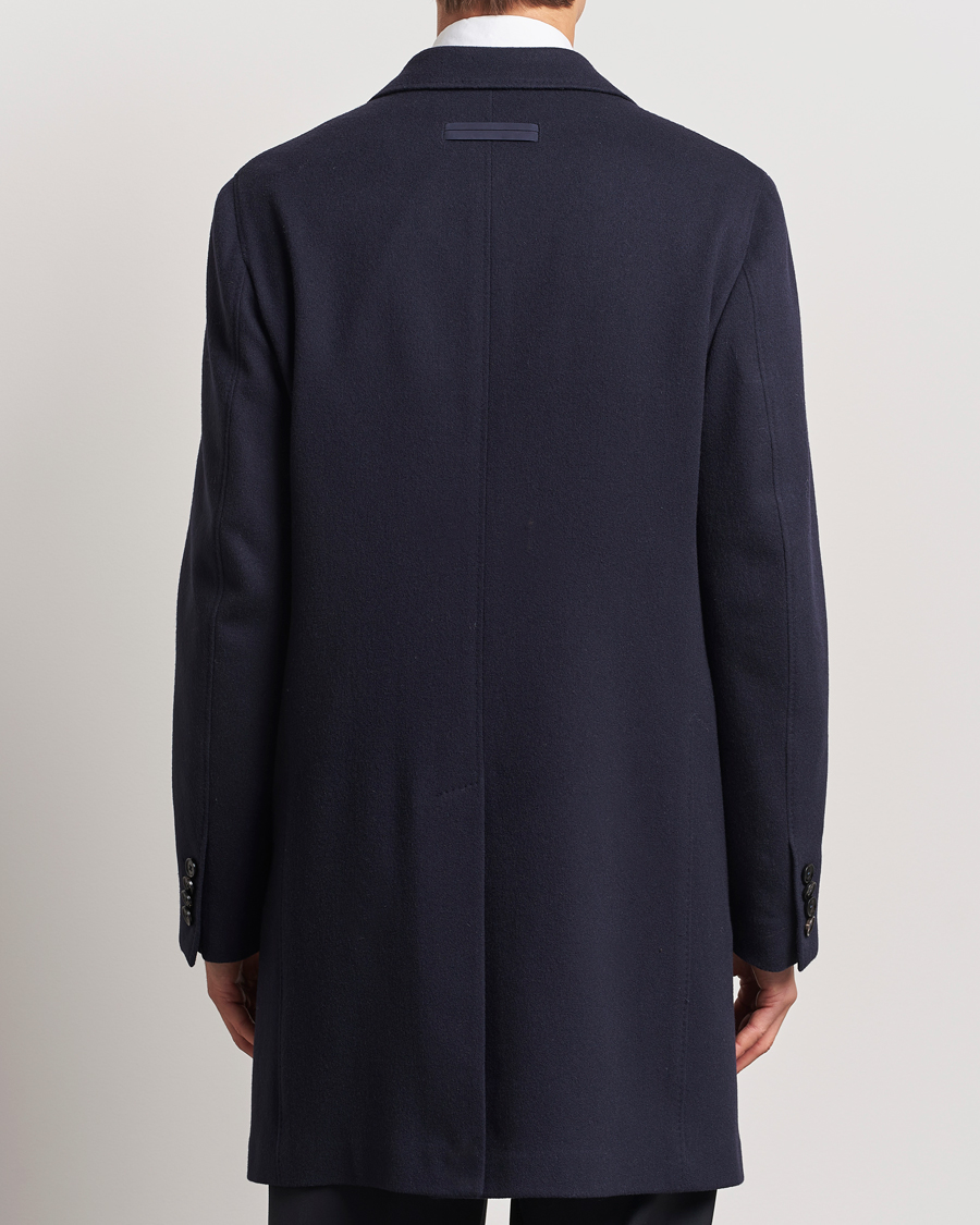 Herre | Jakker | Zegna | Wool/Cashmere Double Breasted Coat Navy
