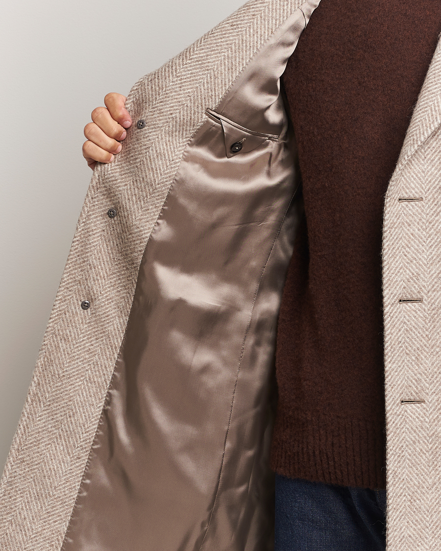 Herre | Jakker | Zegna | Wool/Cashmere Double Breasted Coat Beige