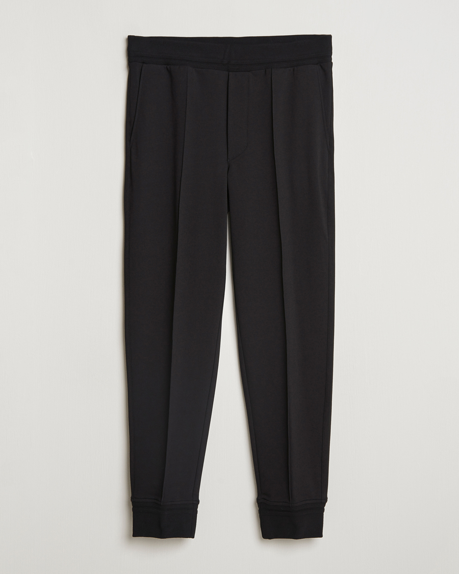 Herre | Bukser | Zegna | Cotton Stretch Drawstring Pants Black