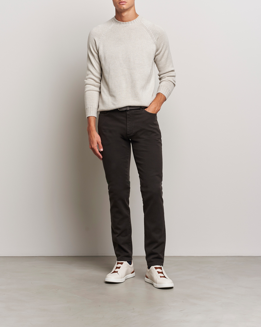 Herre | Bukser | Zegna | 5-Pocket Comfort Denim Pants Dark Brown