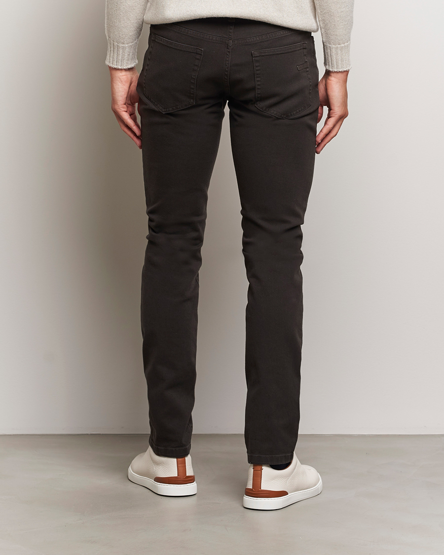 Herre | Bukser | Zegna | 5-Pocket Comfort Denim Pants Dark Brown