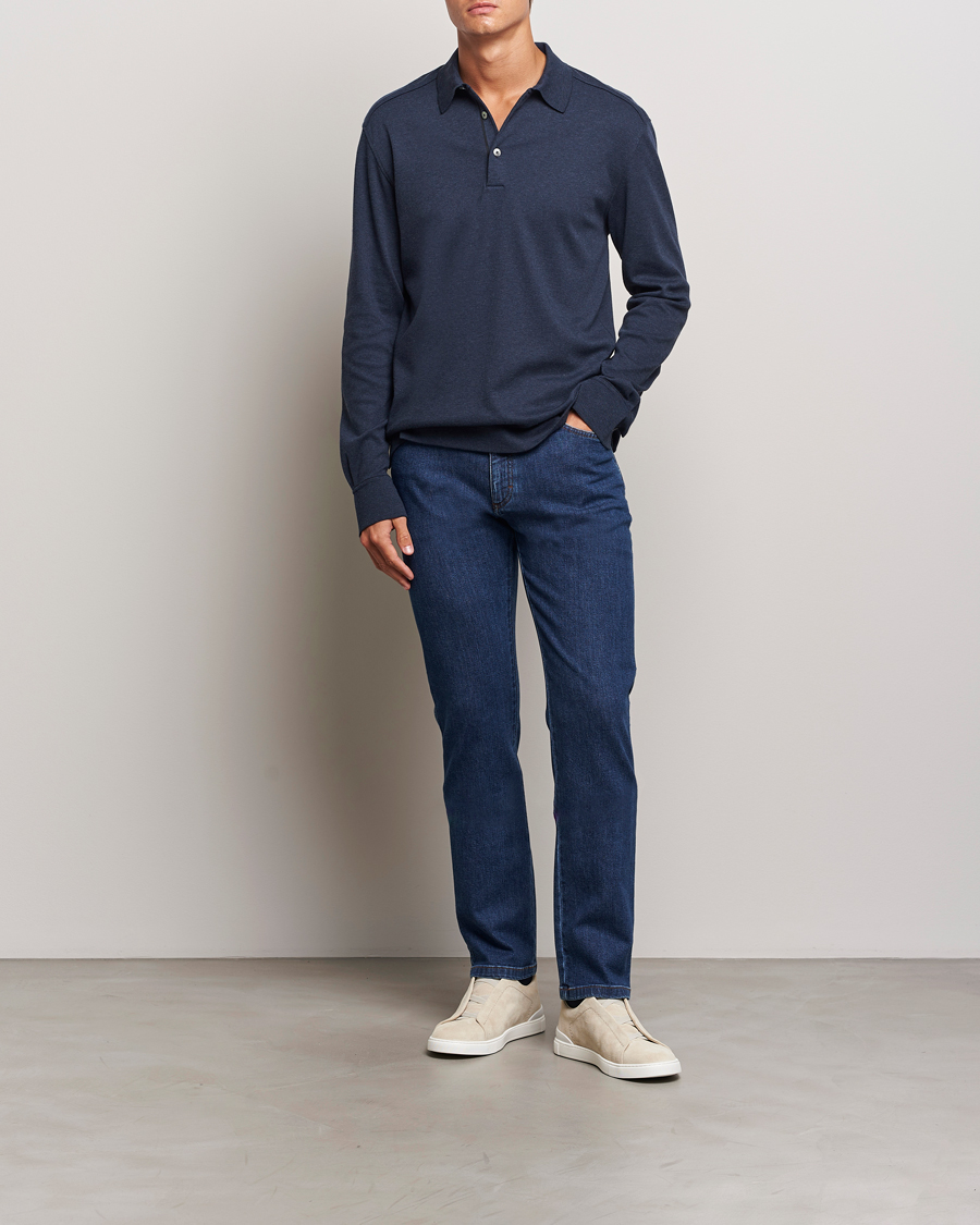 Herre | Jeans | Zegna | 5-Pocket Denim Jeans Stone Washed