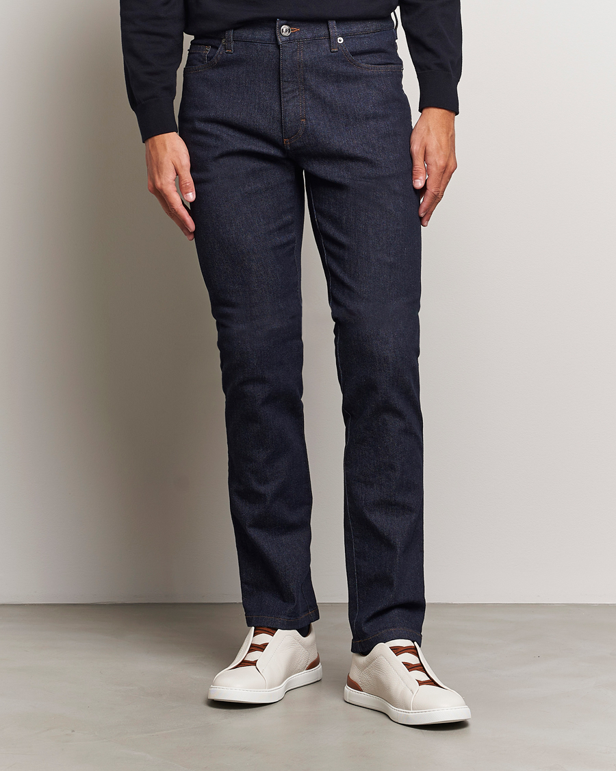 Herre | Jeans | Zegna | 5-Pocket Denim Jeans Dark Rinse