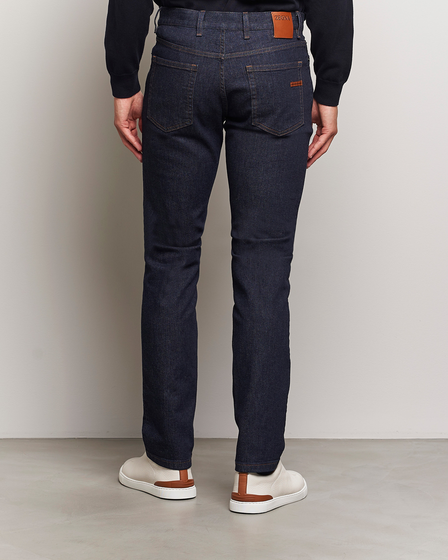 Herre | Jeans | Zegna | 5-Pocket Denim Jeans Dark Rinse