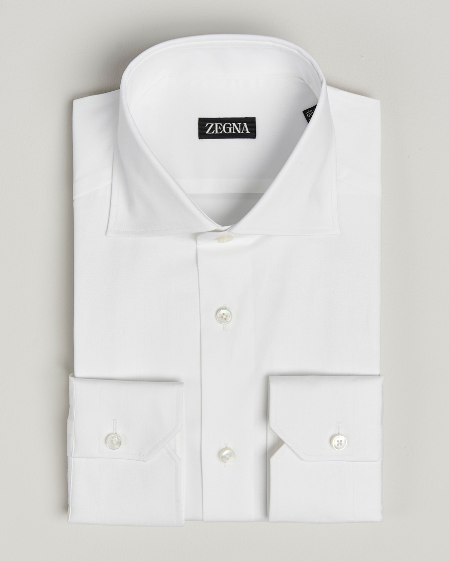 Herre | Skjorter | Zegna | Slim Fit Dress Shirt White