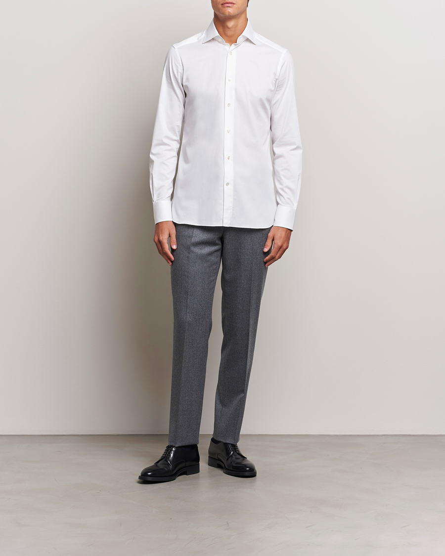 Herre | Skjorter | Zegna | Slim Fit Dress Shirt White