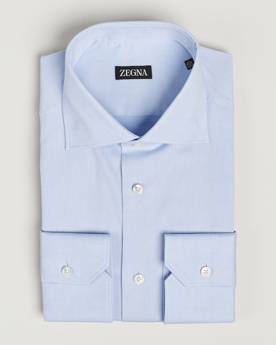 Herre | Skjorter | Zegna | Slim Fit Dress Shirt Light Blue