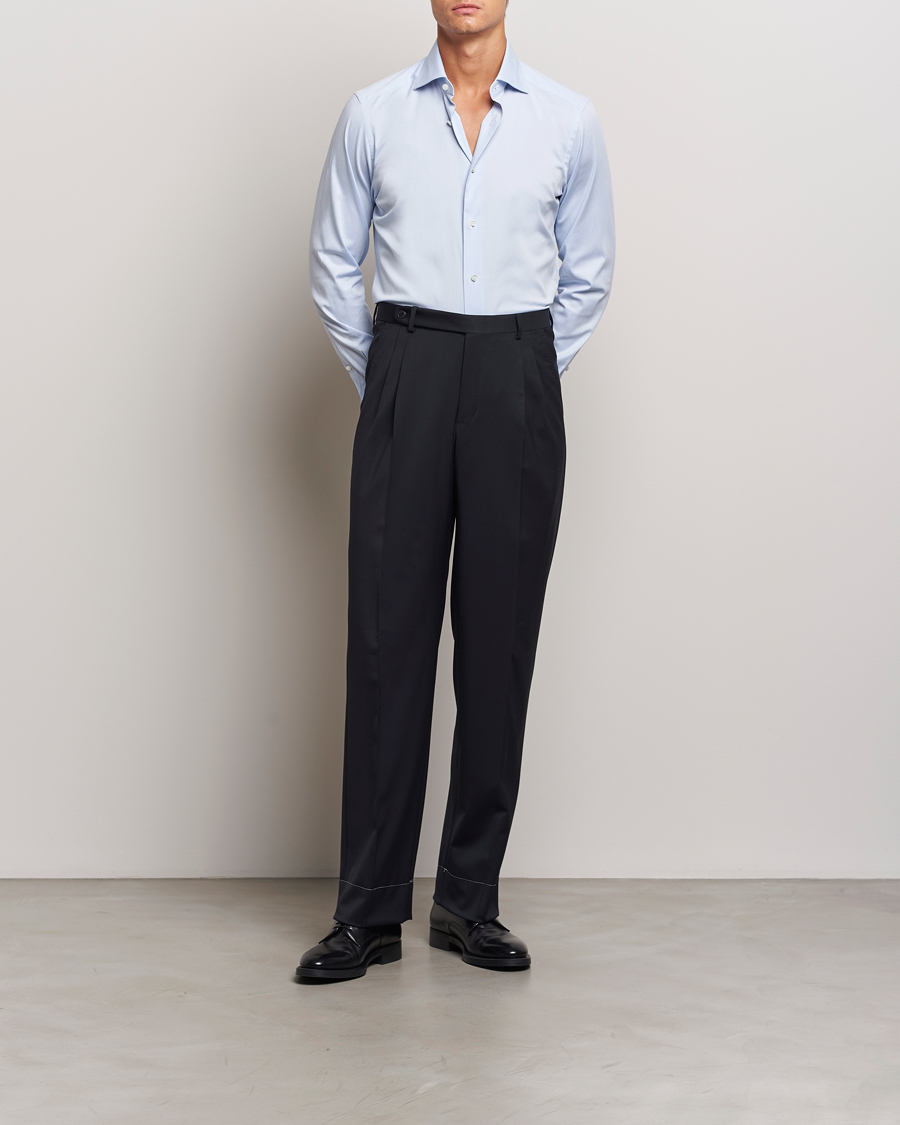 Herre | Skjorter | Zegna | Slim Fit Dress Shirt Light Blue