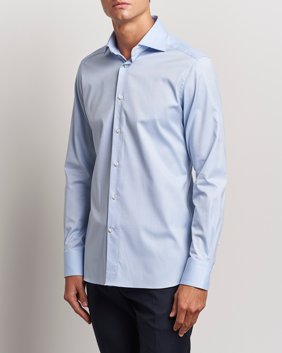 Herre | Skjorter | Zegna | Slim Fit Oxford Dress Shirt Light Blue