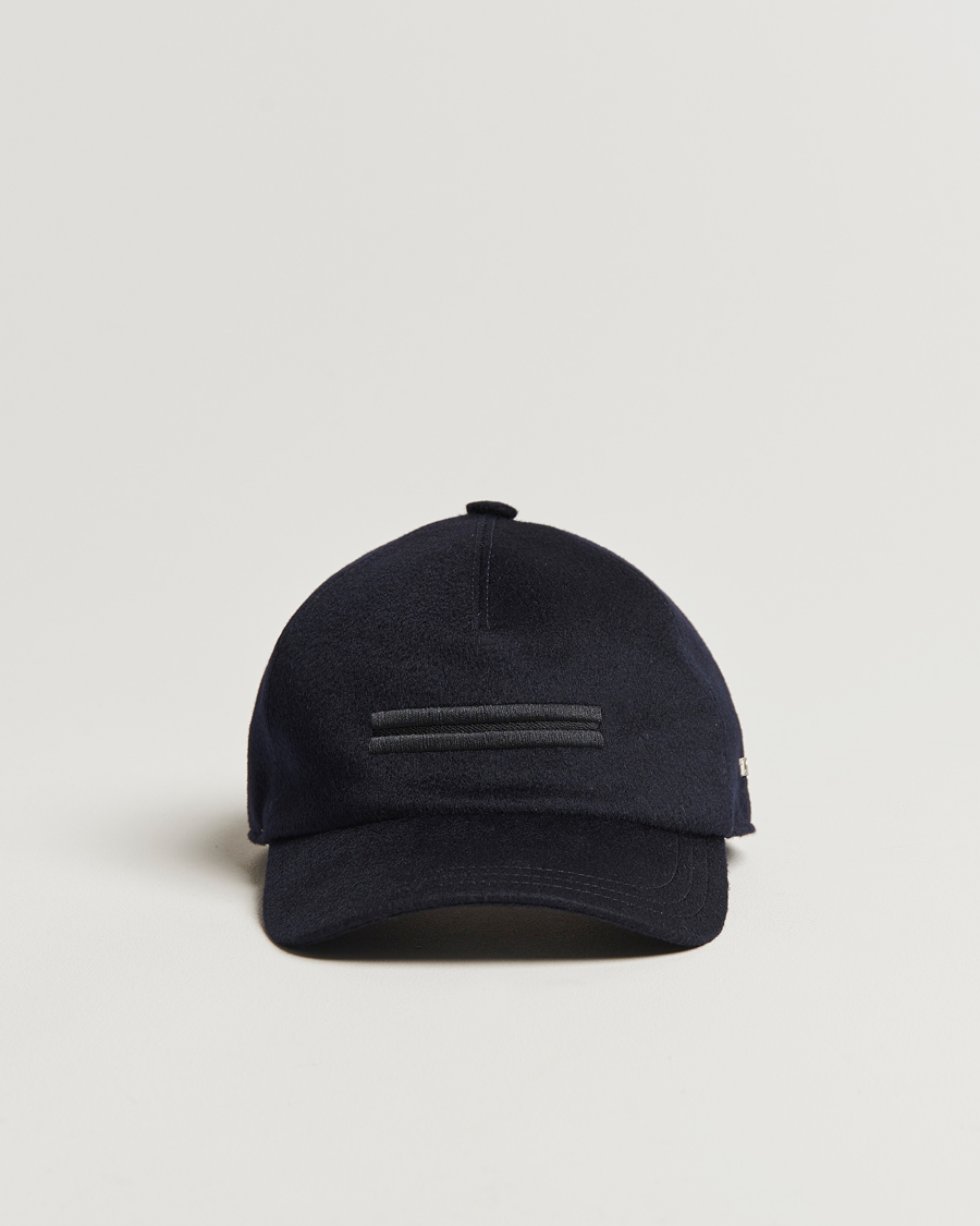 Herre | Zegna Cashmere Baseball Cap Navy | Zegna | Cashmere Baseball Cap Navy