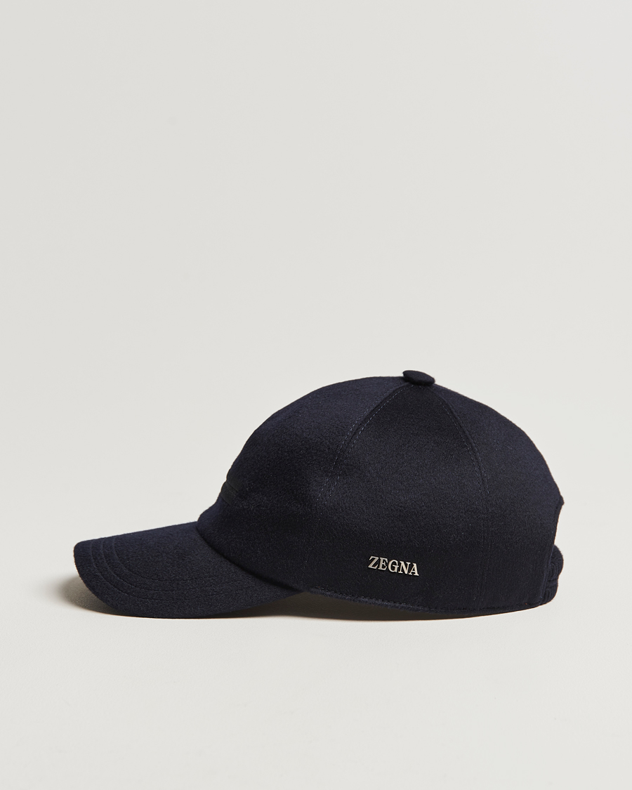 Herre | Zegna Cashmere Baseball Cap Navy | Zegna | Cashmere Baseball Cap Navy