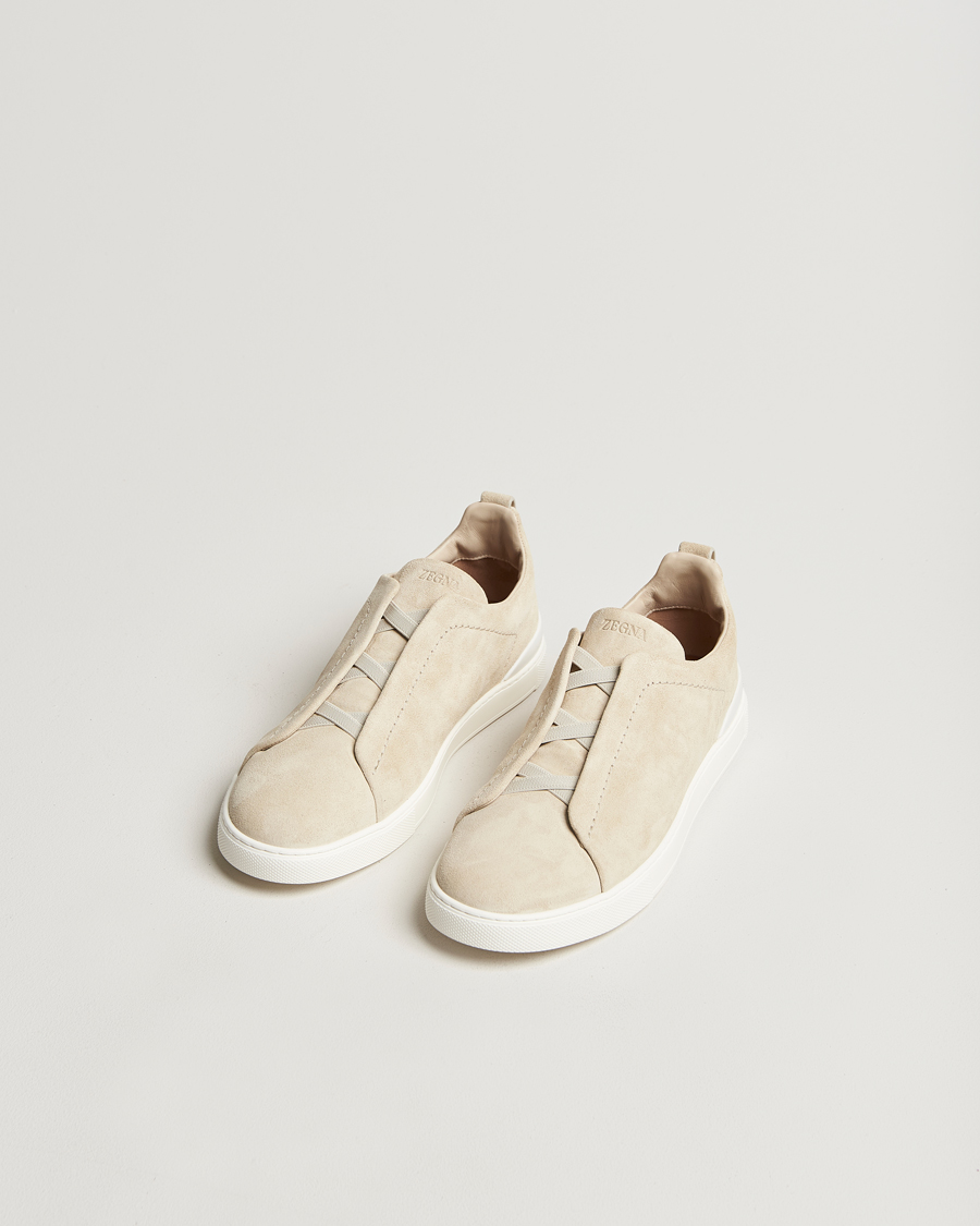 Herre | Zegna Triple Stitch Sneakers Butter Suede | Zegna | Triple Stitch Sneakers Butter Suede