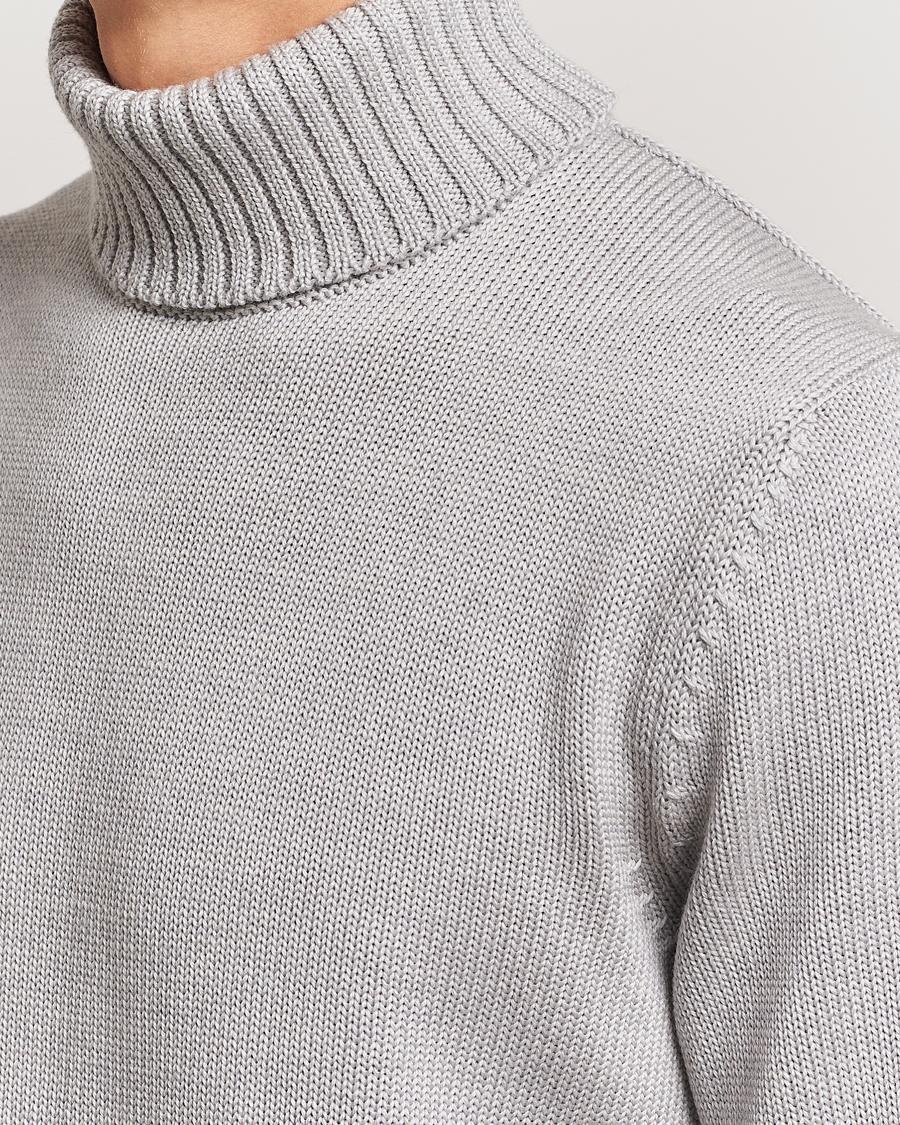Herre | Gensere | Zanone | Virgin Merino Wool Rollneck Light Grey