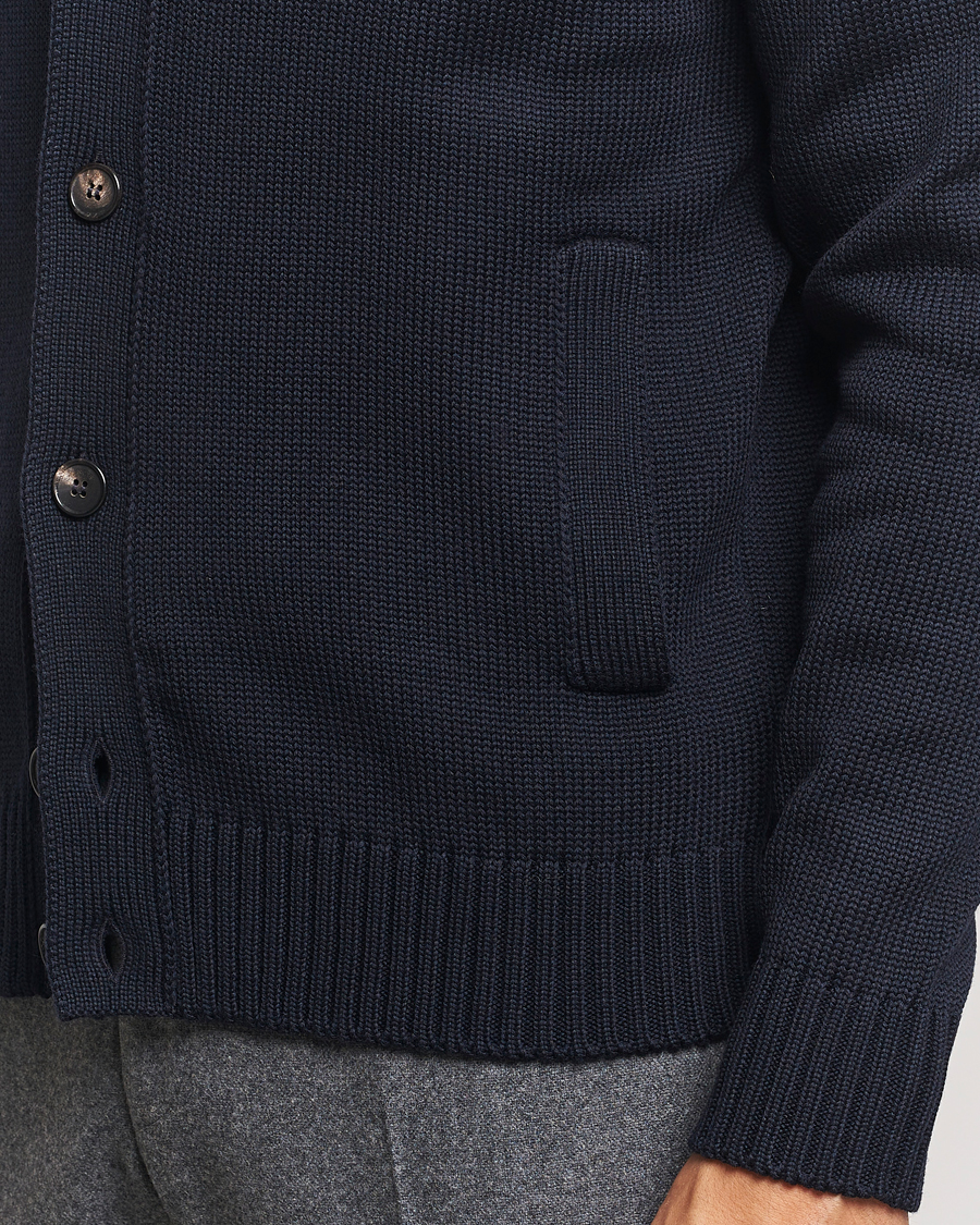Herre | Gensere | Zanone | Virgin Merino Wool Chioto Cardigan Navy