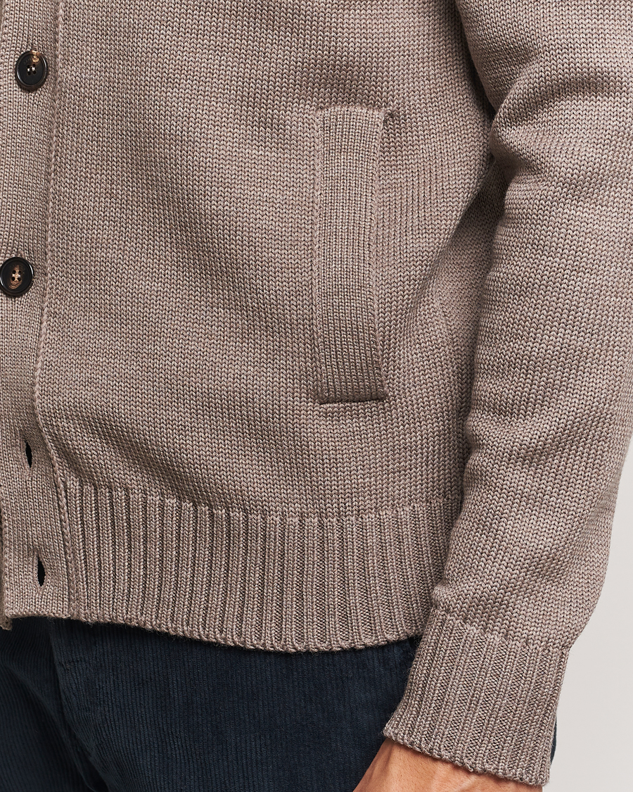 Herre | Gensere | Zanone | Virgin Merino Wool Chioto Cardigan Taupe