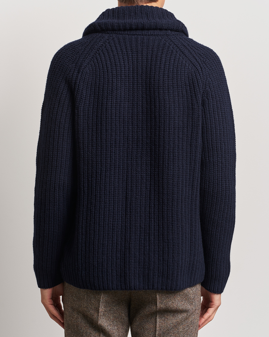 Herre | Gensere | Zanone | Shawl Collar Cardigan Navy