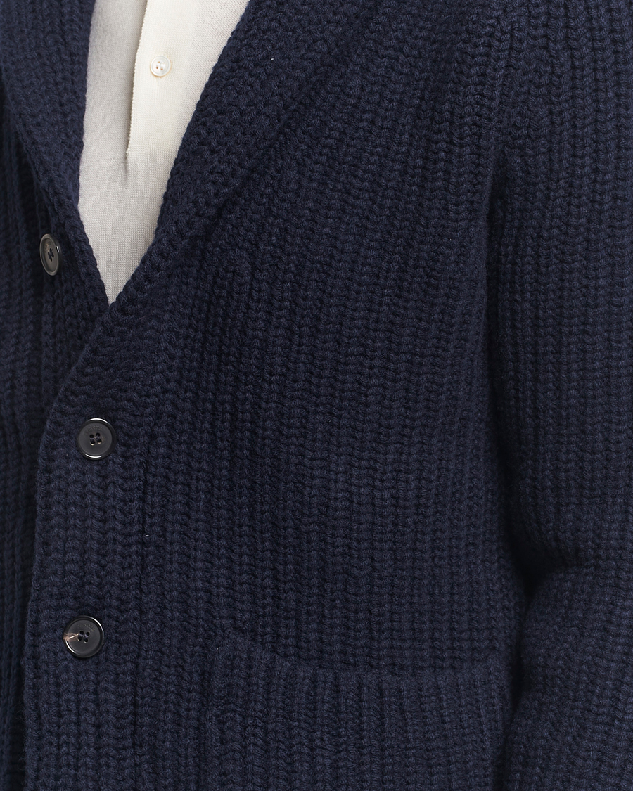 Herre | Gensere | Zanone | Shawl Collar Cardigan Navy