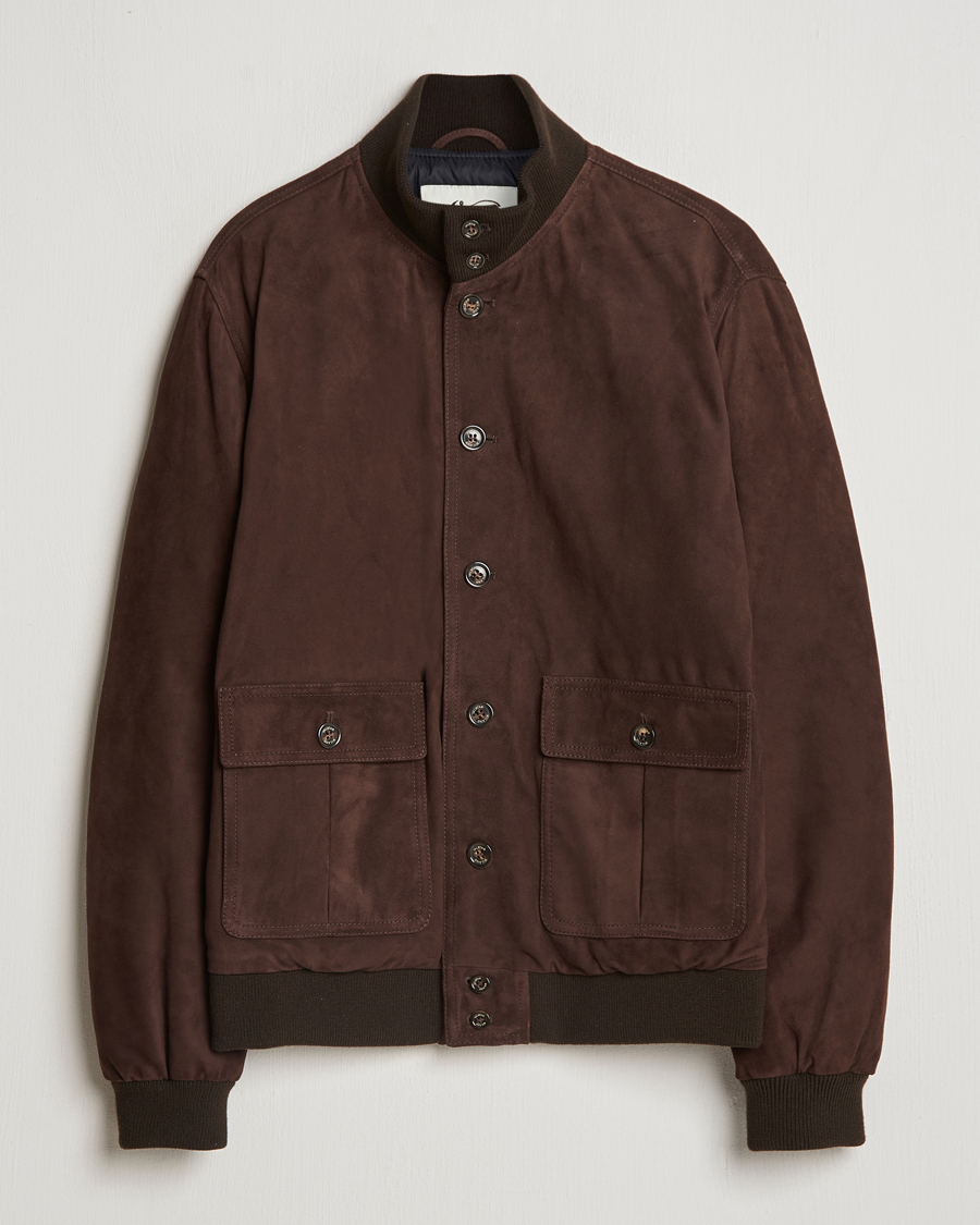 Herre | Jakker | Valstar | Goose Down Valstarino Dark Brown Suede