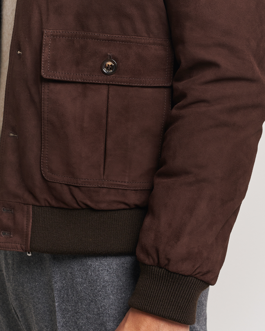 Herre | Jakker | Valstar | Goose Down Valstarino Dark Brown Suede