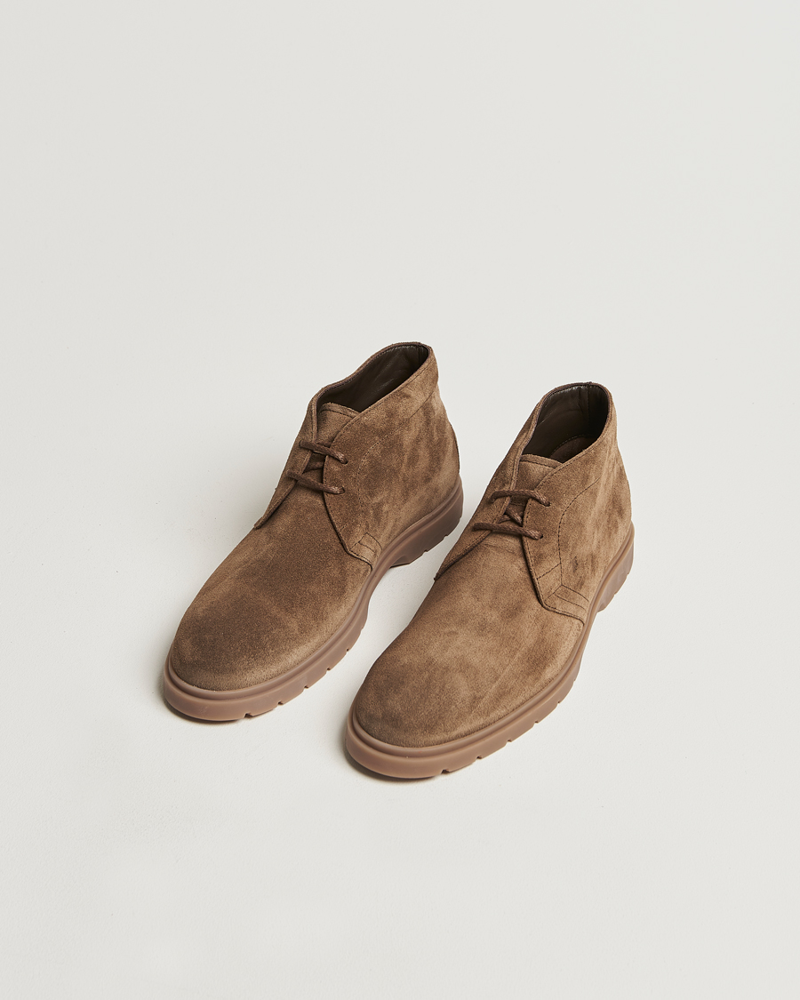 Herre | Tod's Polacco Chukka Boots Olive Suede | Tod's | Polacco Chukka Boots Olive Suede
