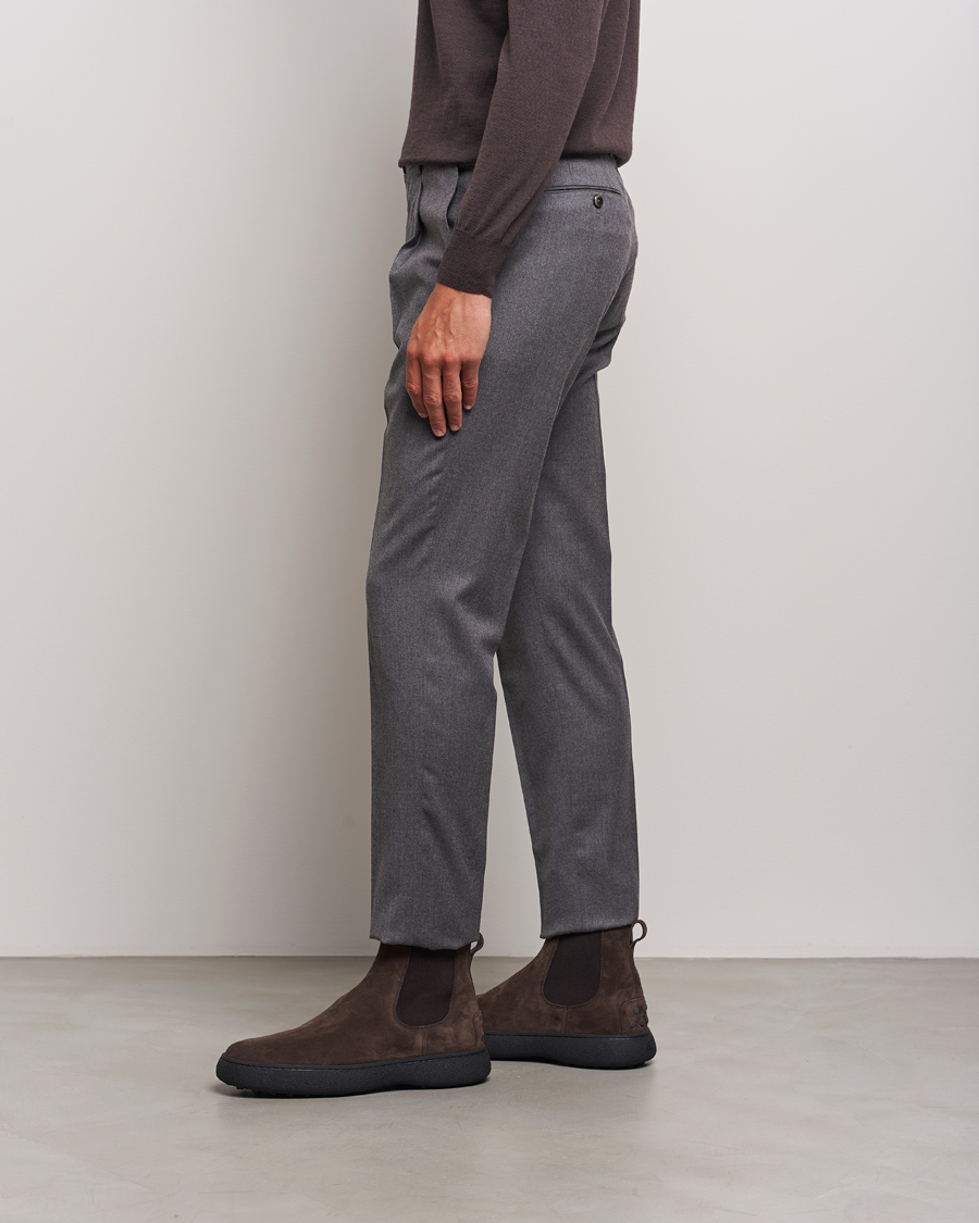Herre | Tod's Gommino Chelsea Boots Dark Brown Suede | Tod's | Gommino Chelsea Boots Dark Brown Suede