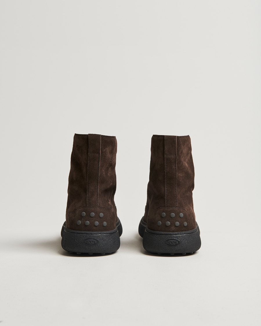 Herre | Tod's Gommino Winter Boots Dark Brown Suede | Tod's | Gommino Winter Boots Dark Brown Suede