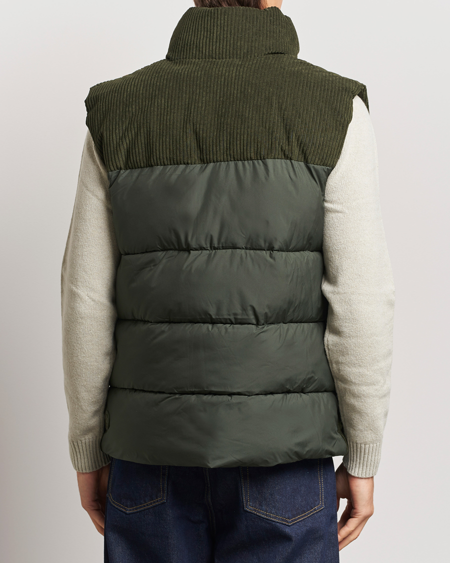 Herre | Jakker | Save The Duck | Euriops Cord Padded Vest Land Green