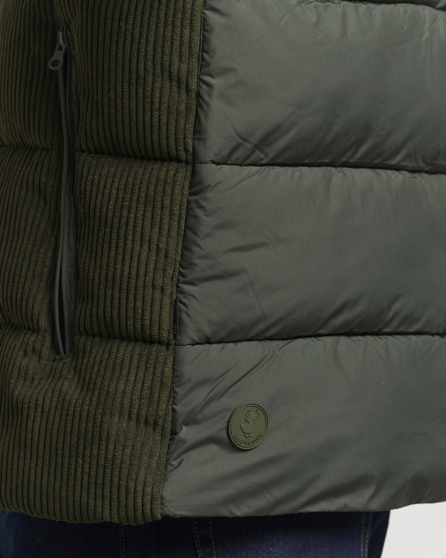 Herre | Jakker | Save The Duck | Euriops Cord Padded Vest Land Green