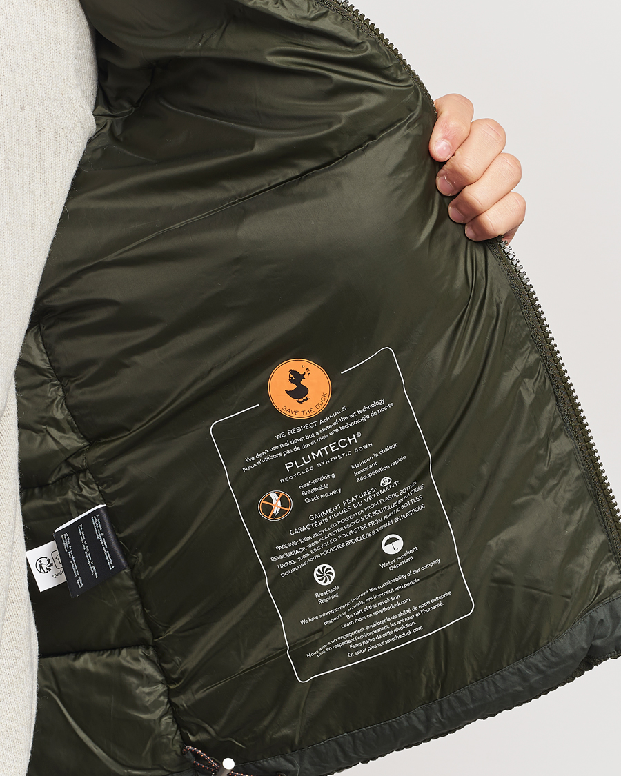 Herre | Jakker | Save The Duck | Euriops Cord Padded Vest Land Green