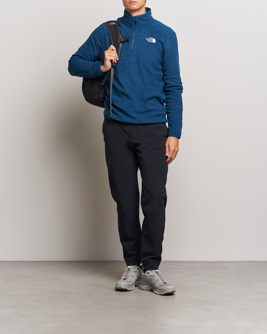 Herre | Gensere | The North Face | 100 Glacier Fleece 1/4 Zip Midnight Petrol