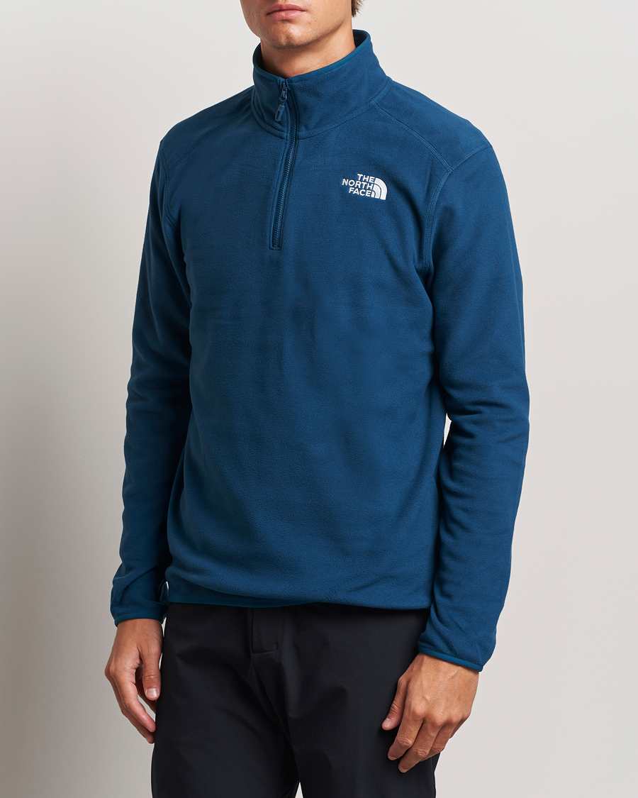 Herre | Gensere | The North Face | 100 Glacier Fleece 1/4 Zip Midnight Petrol