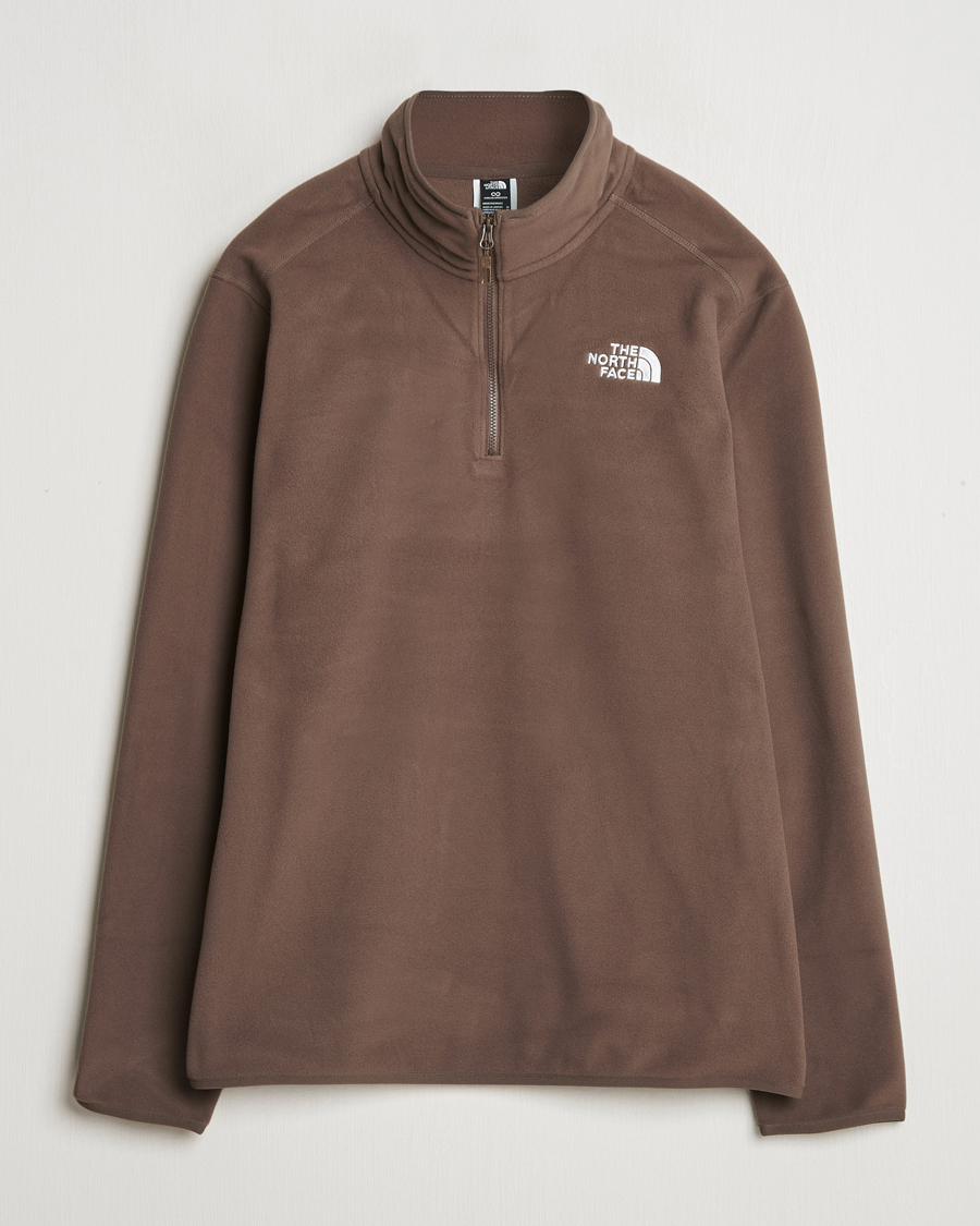 Herre | Gensere | The North Face | 100 Glacier Fleece 1/4 Zip Dark Brown