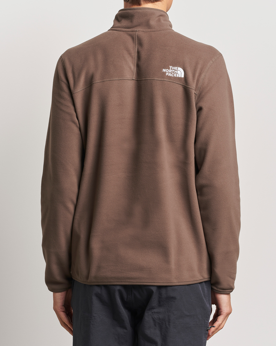 Herre | Gensere | The North Face | 100 Glacier Fleece 1/4 Zip Dark Brown